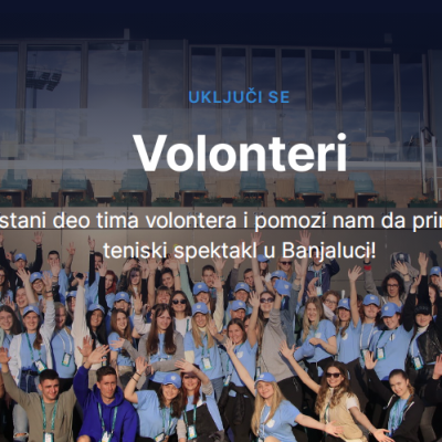 Potrebni volonteri za teniski spektakl “Srpska Open”